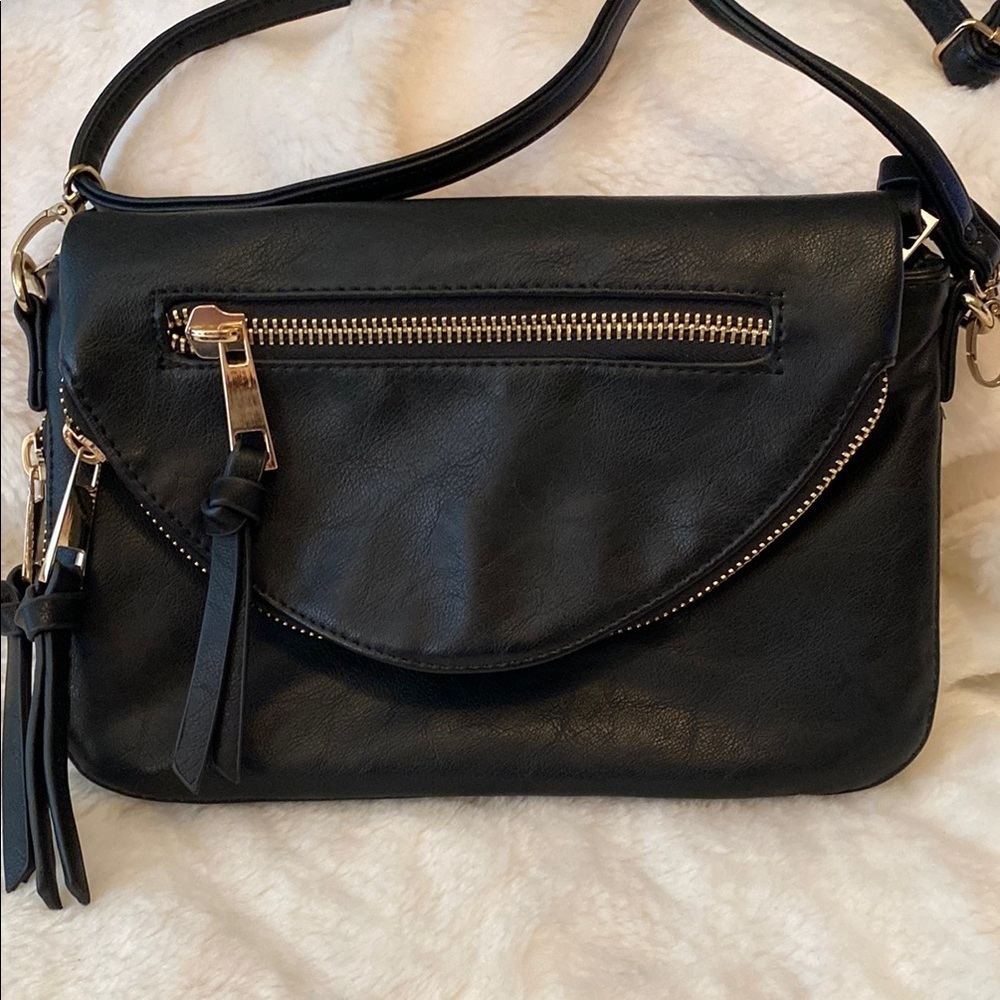 Under One Sky Elegant Black Crossbody Bag